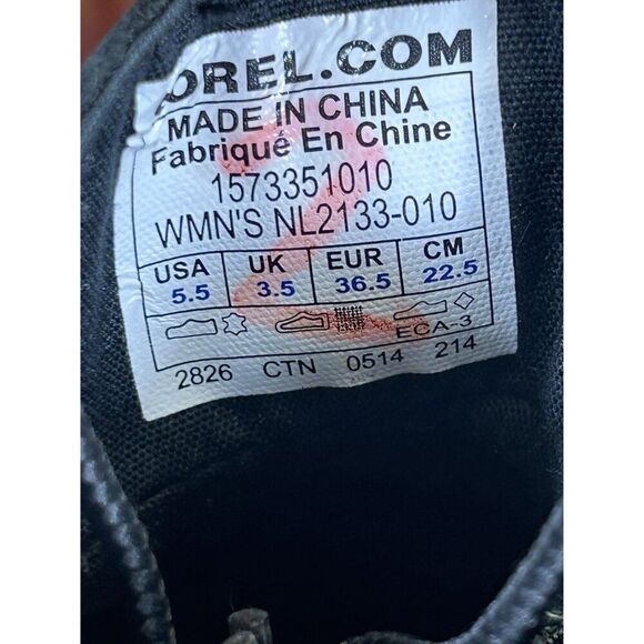 Sorel Out N About Waterproof Black Leather Rain Duck Boots Womens Size 5.5 - Picture 7 of 8